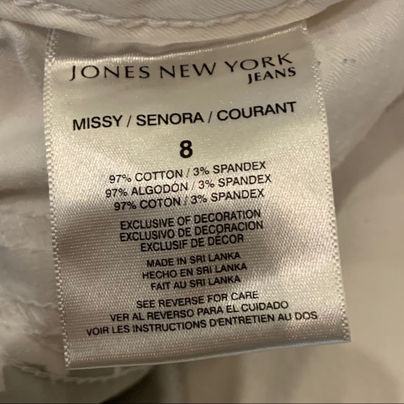 White Denim Jeans by Jones New York - Picture 6 of 7